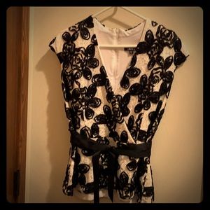 Beautiful black and white top